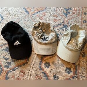 Set of 3 adidas hats